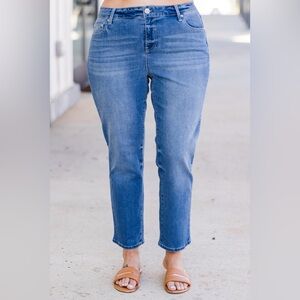 1822 Denim Women's Straight Leg Blue Jeans